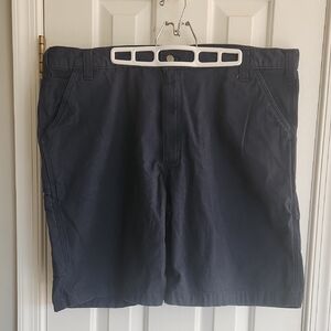 Carhartt Men's Navy Flat-Front Work Shorts